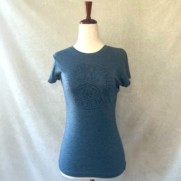 Mumford & Sons Gentlemen of the Road Band Tee Shirt Concert Tee Womenβs Size S/M - Picture 1 of 6